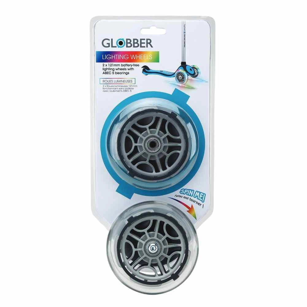 Globber - Coppia di Ruote Anteriori Luminose 120 mm