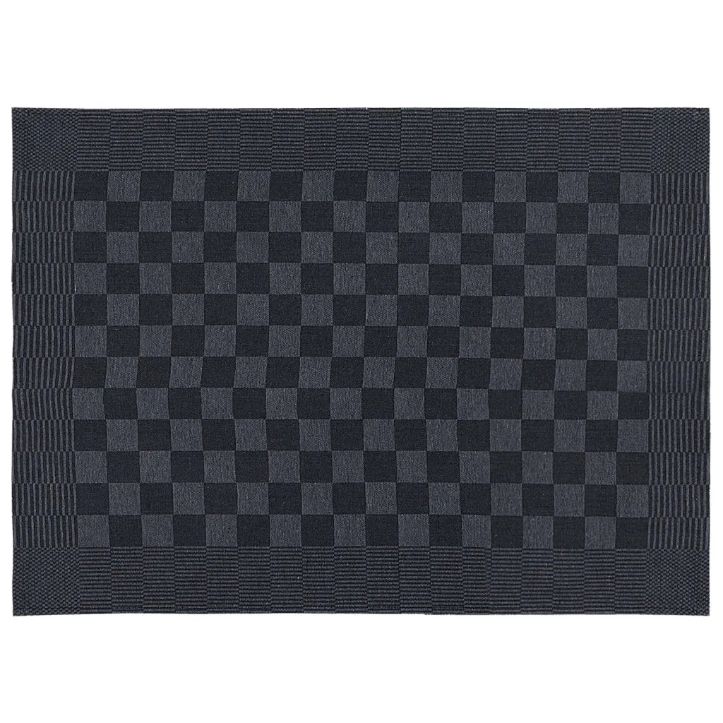 Set Strofinacci 10 pz | Teli per bagno in Cotone Nero e Grigio