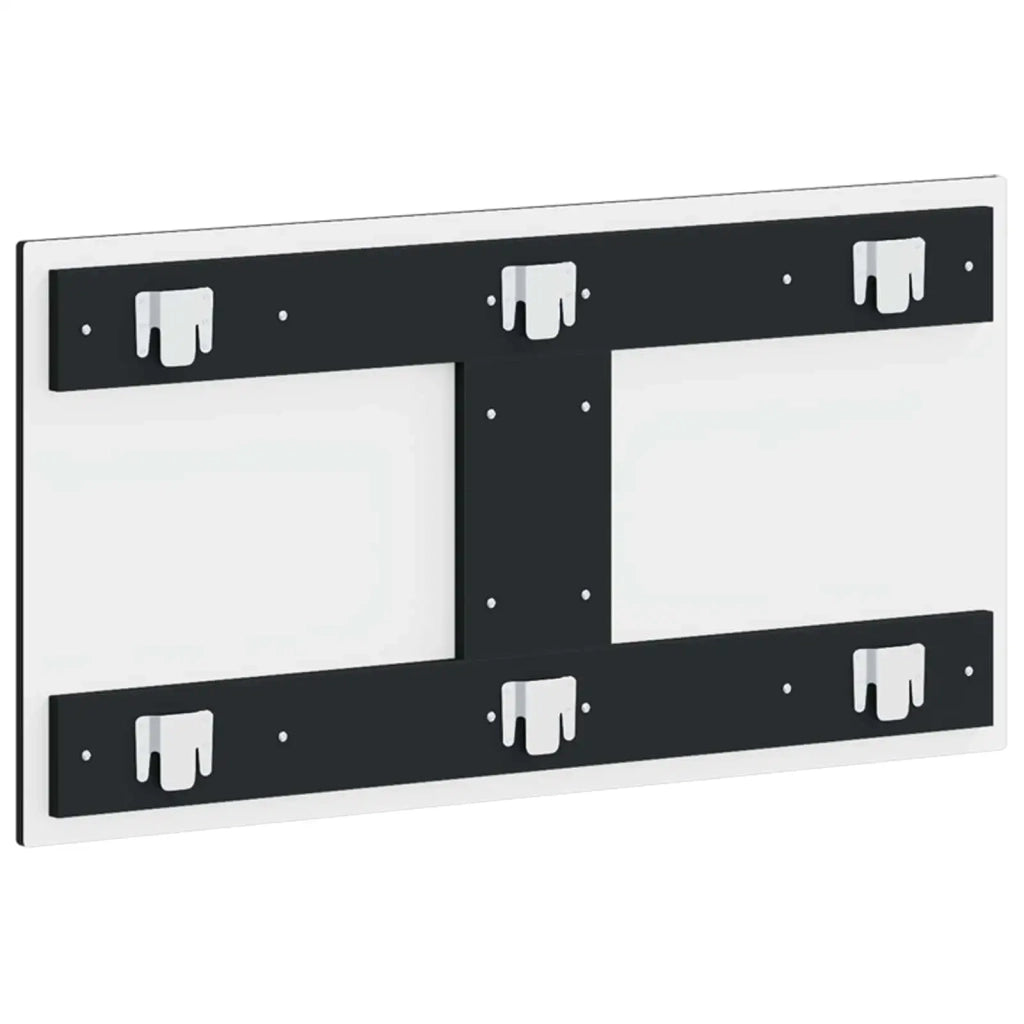 Testiera da Muro EDE Nero Legno ingegnerizzato 896096