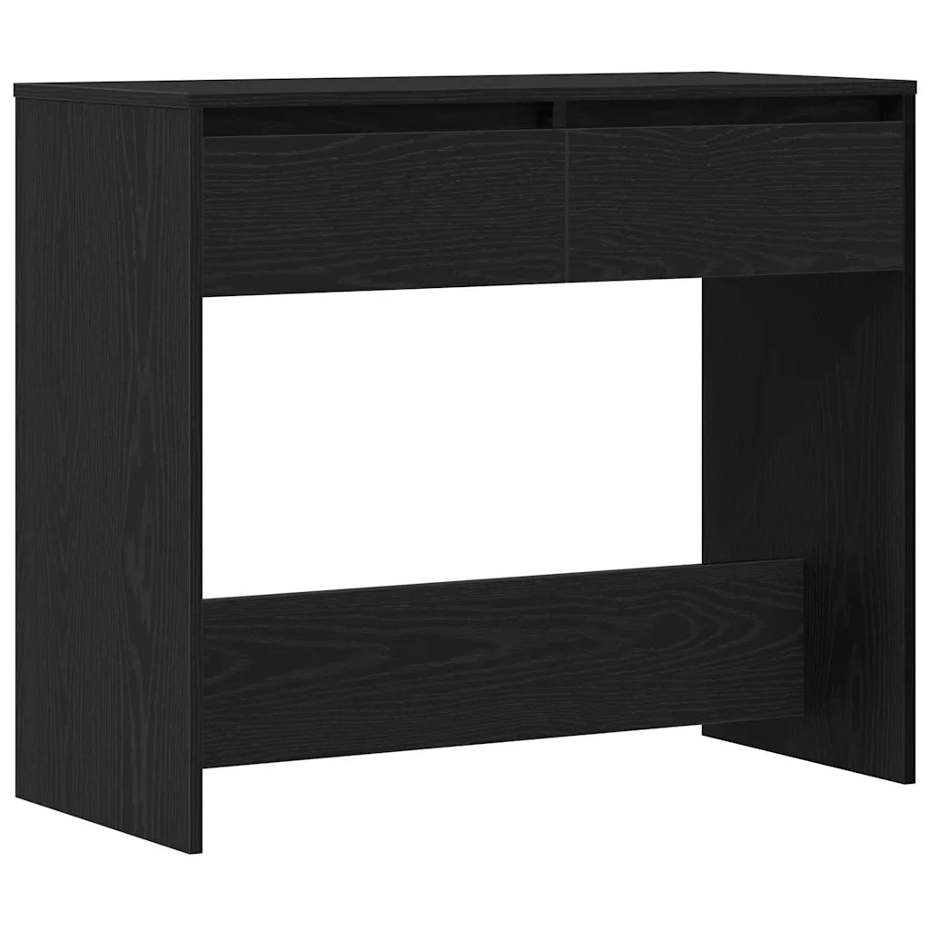 Tavolino Consolle Rovere Nero 89x41x76,5cm Legno Multistrato 862081
