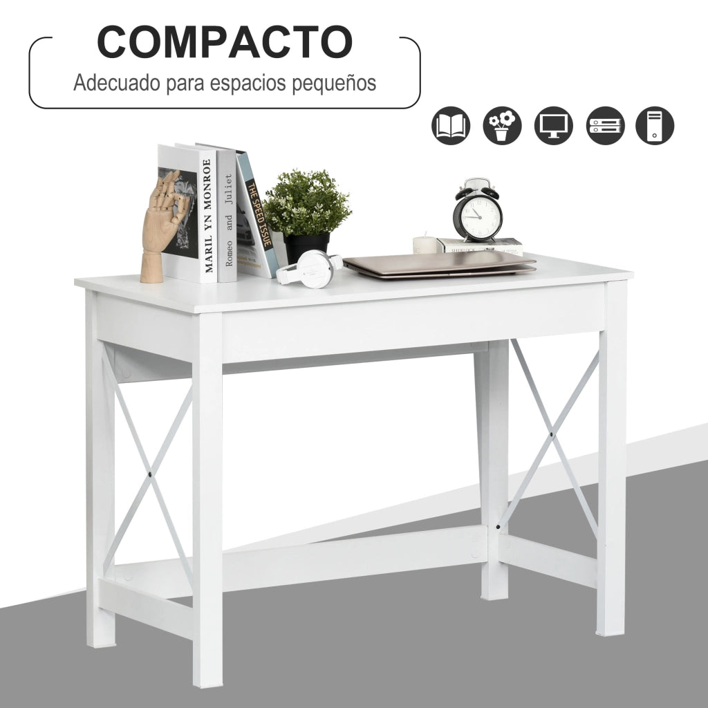 Scrivania per computer ¨C zephmum ¨C bianco 105x50x76 cm