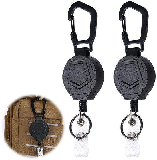 Sostegno per chiavi Heavy-Duty - Sostegno per chiavi estensibile - Sostegno per chiavi con gancio - Scatola in ABS - Lunghezza 10 cm - Sostegno per chiavi