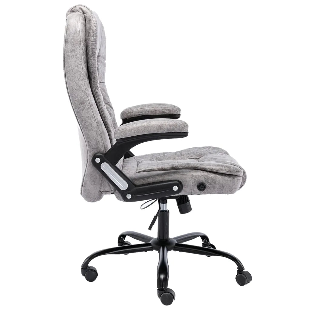 Sedia da Ufficio Grigio Chiaro in Scamosciato 20575