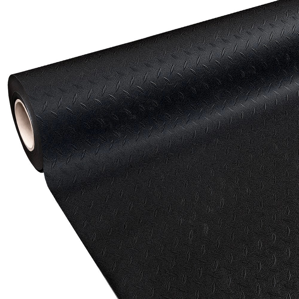 Rotolo Passatoia Copri Pavimento Gomma Pvc Ruvida Antiscivolo Tappeto Lamiera Isolante Nera 100x450 cm