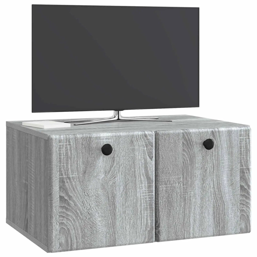 Mobile TV da Muro | Armadietto TV | Mobile Porta TV 59,5 x 41 x 30 cm Sonoma grigio