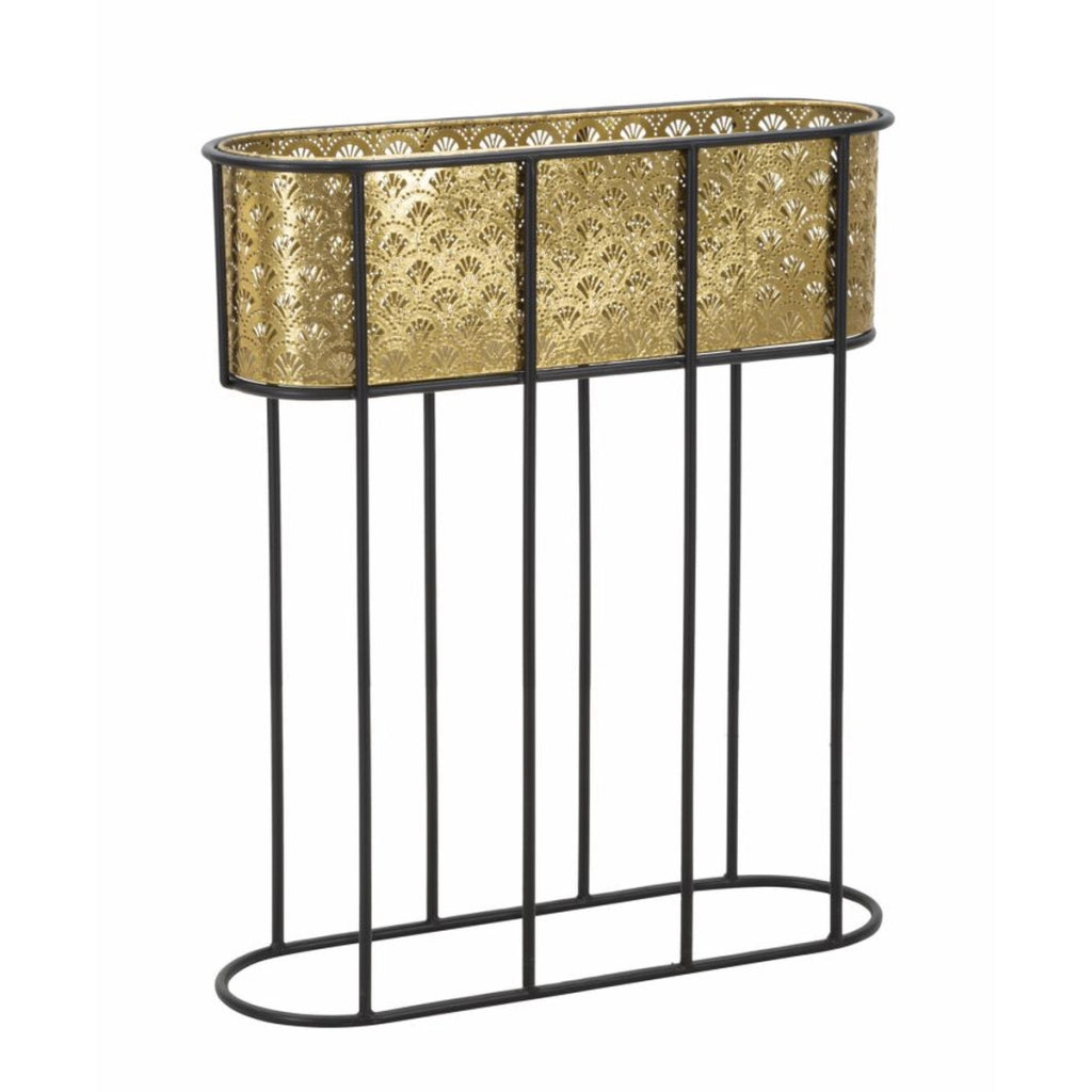 Vaso per Piante VKH688, Oro, Metallo, 60x20x70 cm