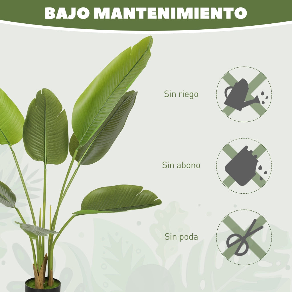 Pianta Artificiale Ave del Paraiso ¨C Minimal ¨C Verde 109 cm
