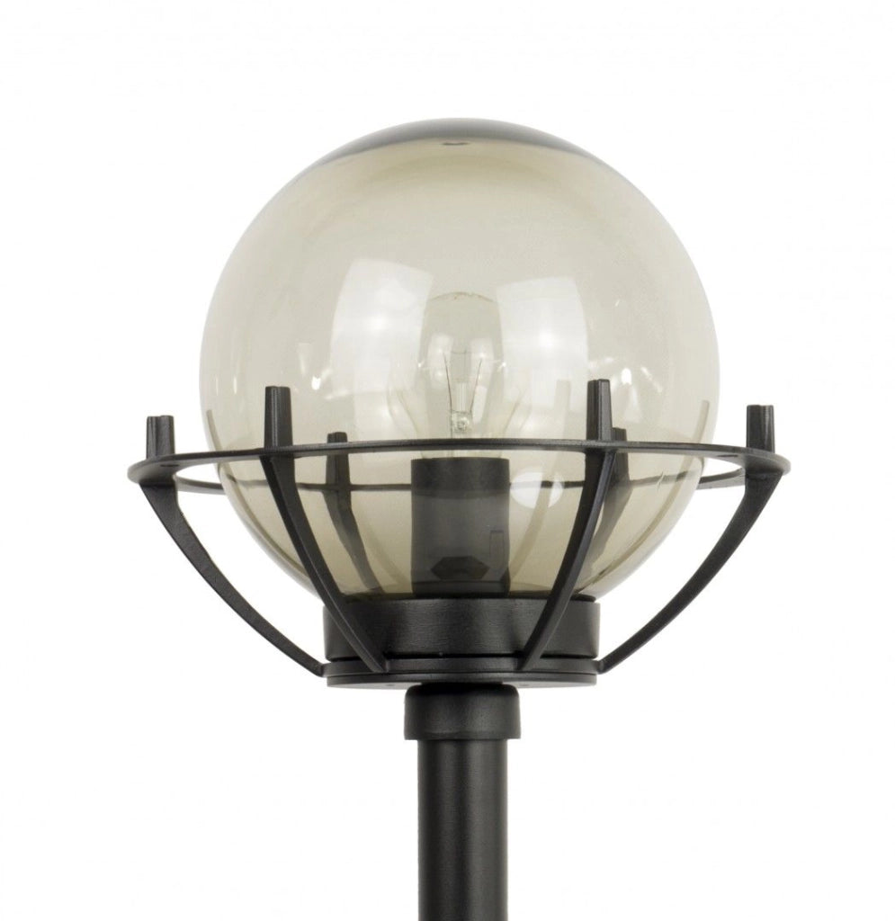 Lampione giardino 152cm sfera 20cm E27 nero IP43 SU-MA