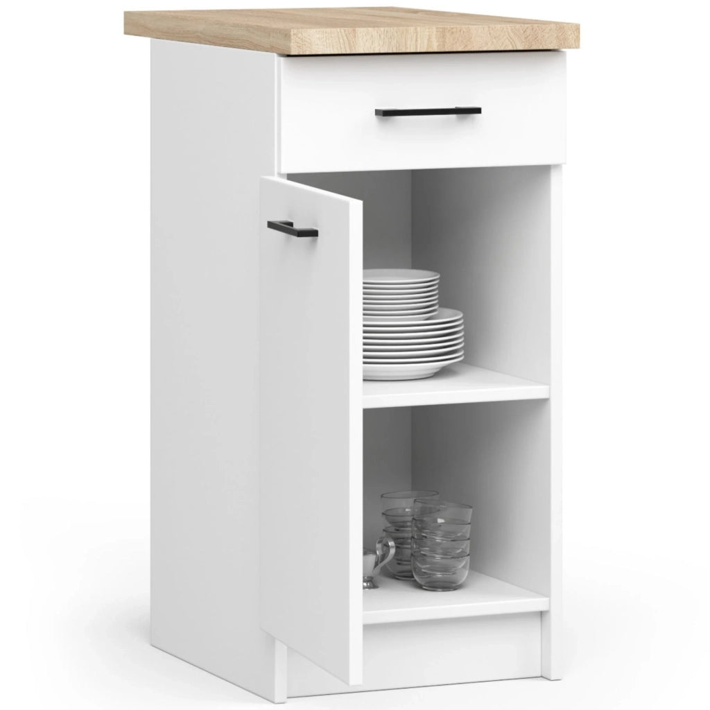 Mobile cucina modulare con piano di lavoro AKORD OLIWIA Bianco 50 cm 1 anta 1 cassetto 50x46x85 cm