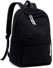 Borsa da Spalla per Ragazze Adolescenti con Tasche per Libri Grande per Scuola Elementare e Superiore, Borsa per Laptop Leggera per Donne e Ragazze, Borsa da Viaggio Casual per Donne e Ragazze (Corda, Nero)