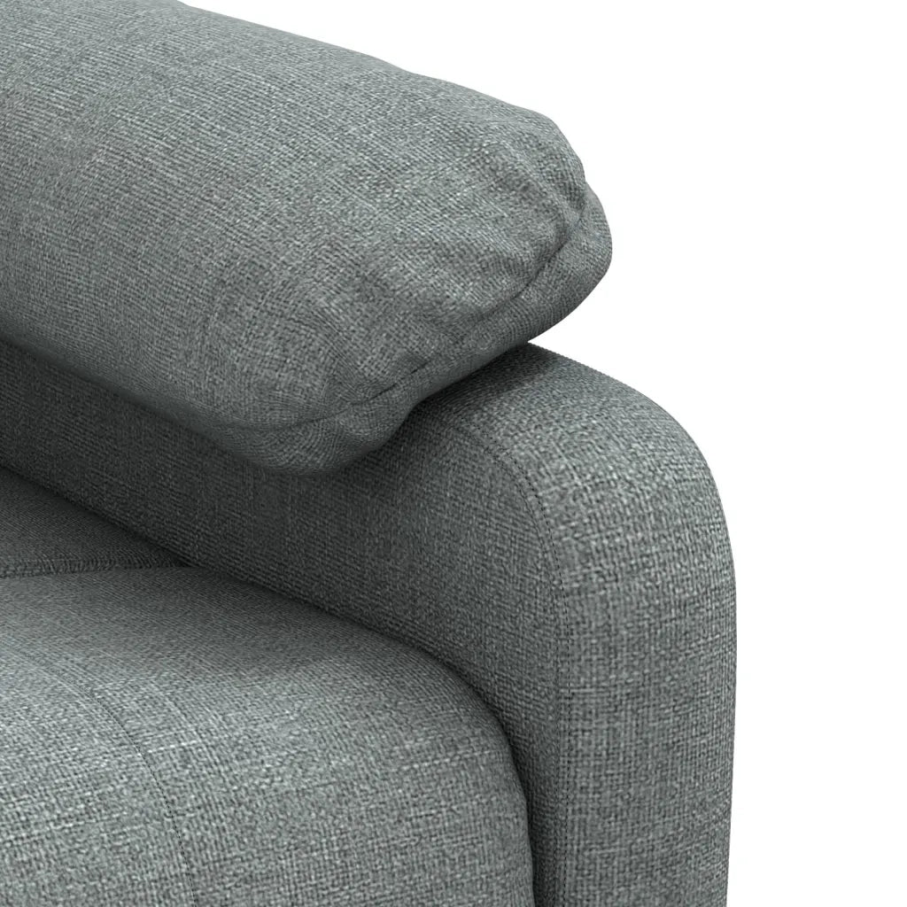 Poltrona Massaggiante Grigio Scuro in Tessuto 348288