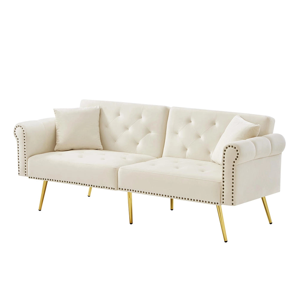 Divano letto 2 posti - Xylo - design moderno, rivestimento velluto