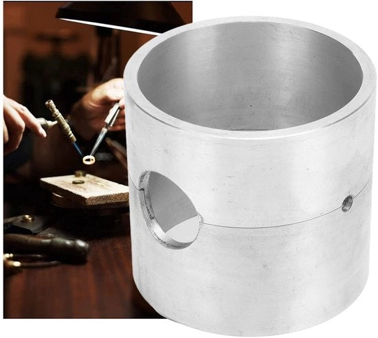 Fornello a Fiamma Resistente - Forma Cilindrica - Lega di Alluminio - Contenitore di Fonditura Resistenti alle Sollecitazioni - Fonditura di Gioielli - Facile da Utilizzare - Kit di Fonditura