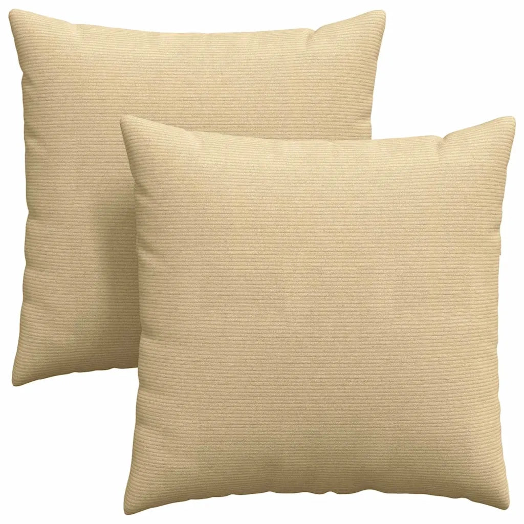 Cuscini da Divano 2 pz-Set di 2 Cuscini per Sofa Grigio Verde 80 x 80 cm