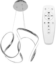 Lampada Da Soffitto Pensile Moderno Led Gold + Pilot Cromo App386-cp