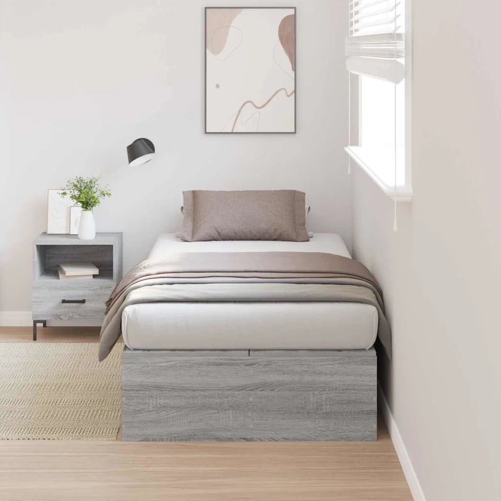 Struttura letto con contenitore Grigio Sonoma 80 x 200 cm 3335338