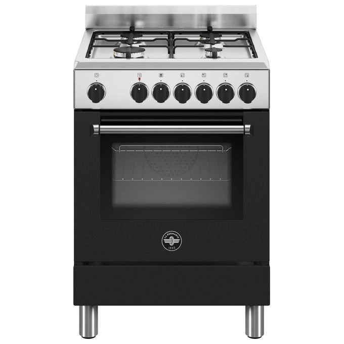 Bertazzoni La Germania Americana AMN664ENEV/24 cucina Elettrico Gas Nero A