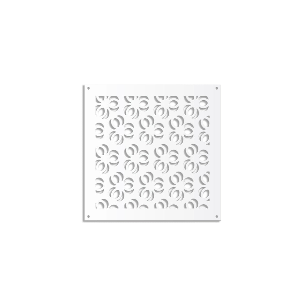 ELLISSE - Pannello in PVC traforato - Parasole Colore: bianco, Misura: 73x73 cm