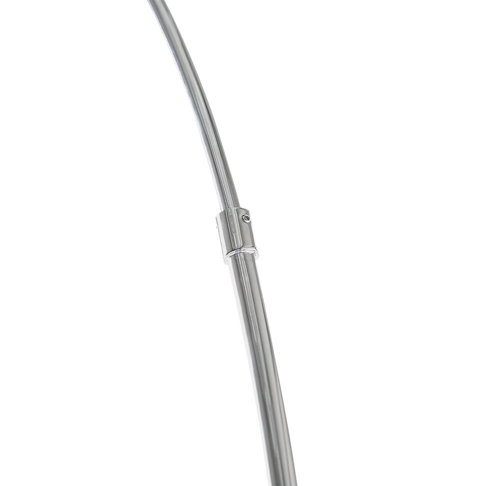 Lampada da Terra Metallo argentato 188 cm Arco base cromata Moderna