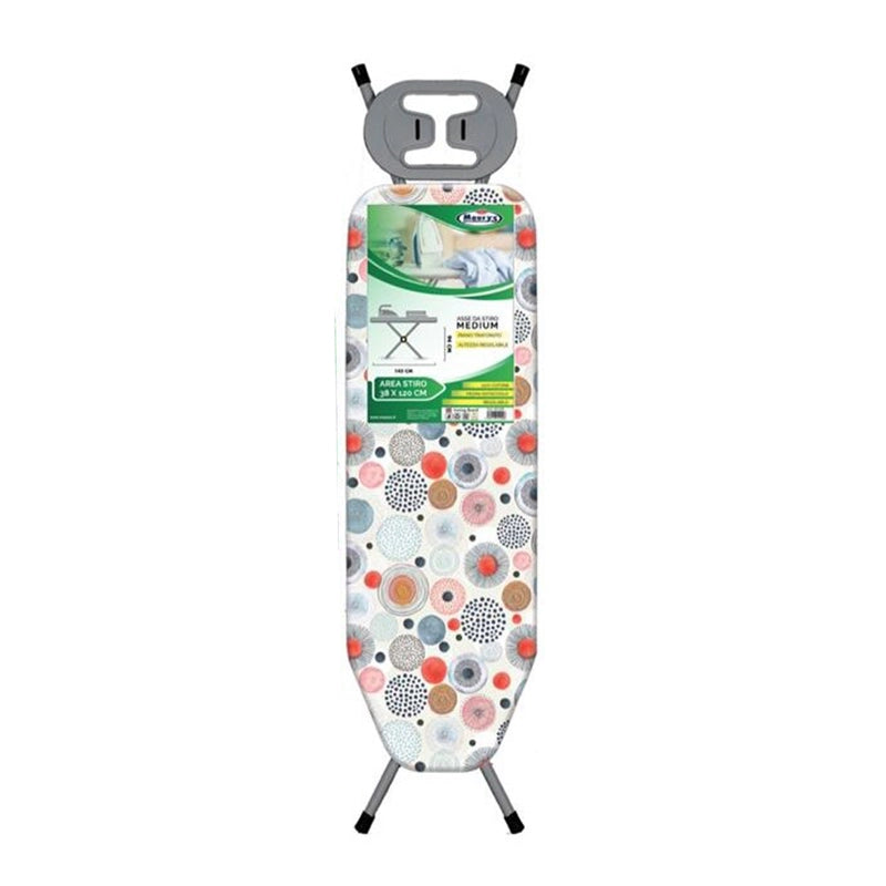 MAURY'S ASSE DA STIRO MEDIUM 38X120CM CON PORTA FERRO E COPRIASSE INCLUSO ASSORTITO