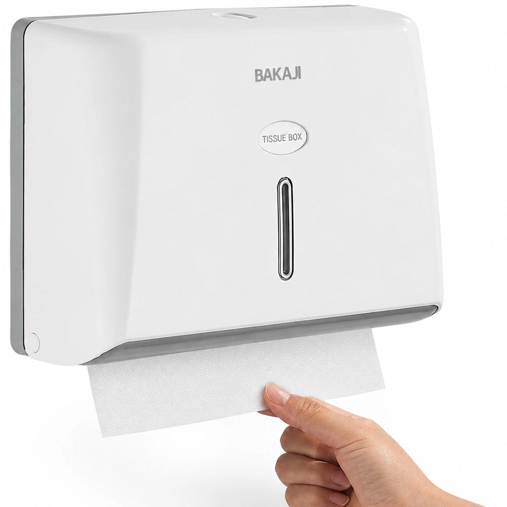 Dispenser da Muro Bagno per Carta Distributore da Parete Salviette 27.5x10x20 cm