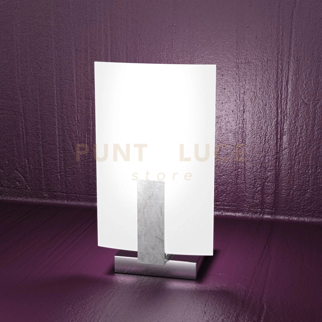 WOOD PORTATILE 1 LUCE FOGLIA ARGENTO 1019-P-FA