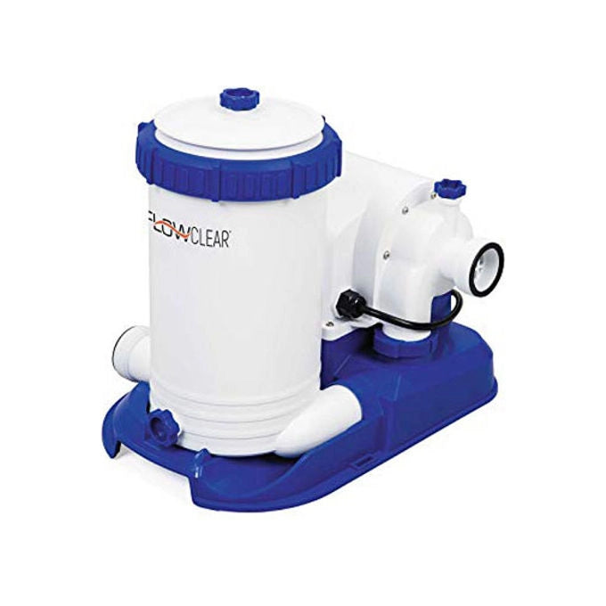 Bestway 58391 Flowclear Pompa Filtro a Cartuccia per Piscina 9463 l-h 350 W colore Blu