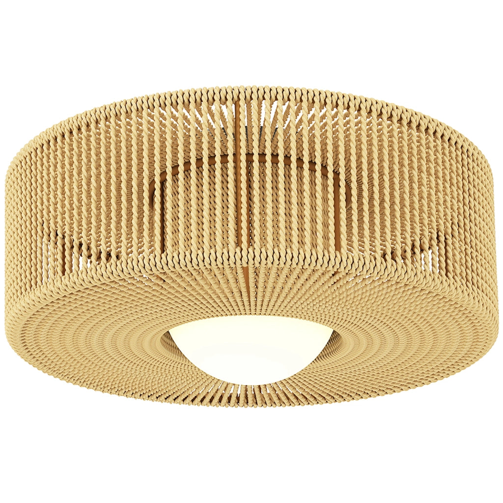 Lampada a sospensione Boho ¨C Minimal ¨C paralume in corda di canapa, attacco G9