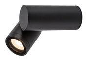 Applique esterna nera moderna orientabile GU10 IP44 Rabalux Enol