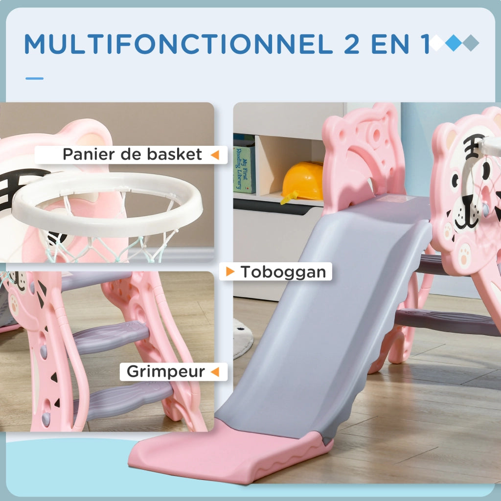 Toboga Bambini con Canestro ¨C Minimal ¨C Rosa