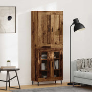Credenza 2 pcs Legno vecchio Legno multistrato