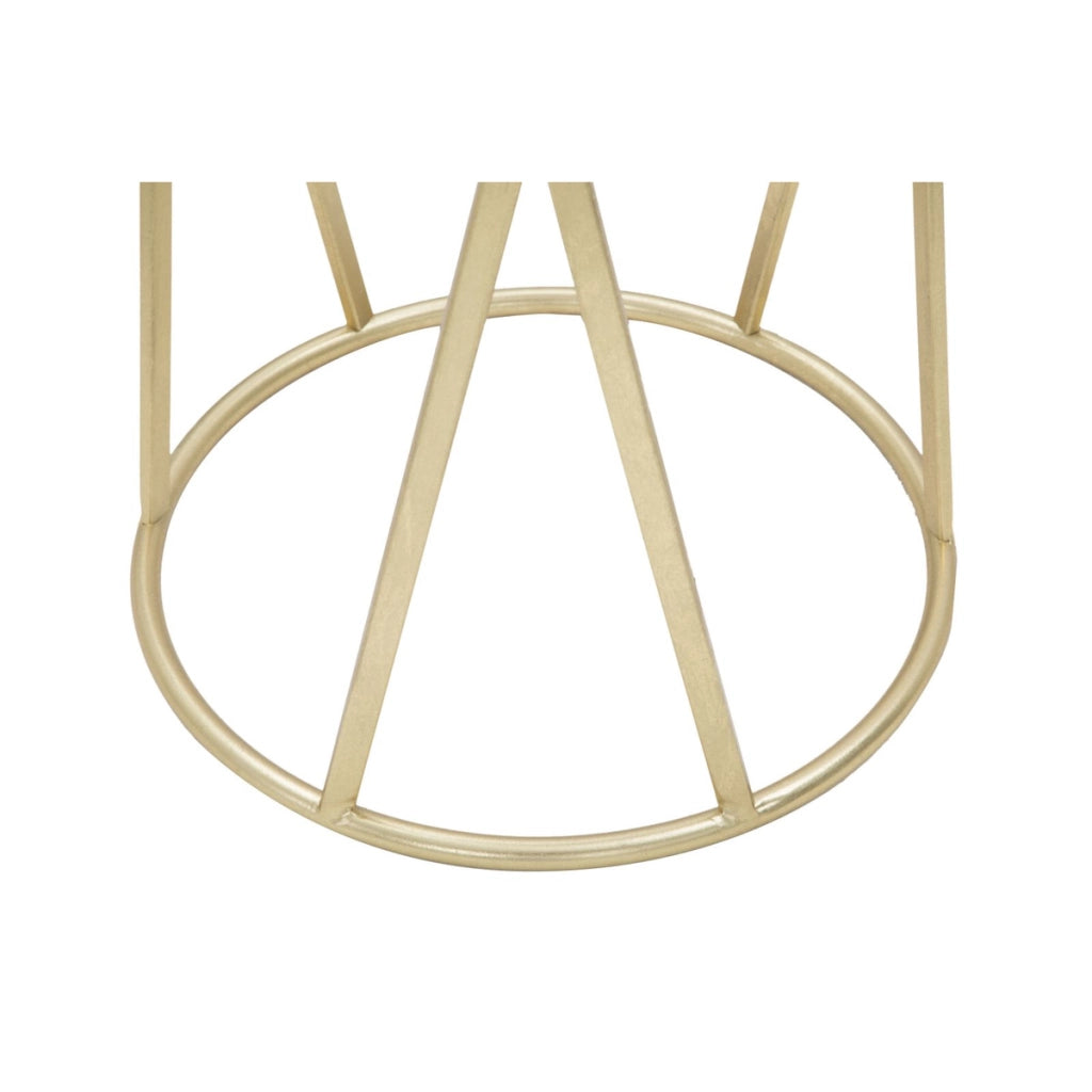 Tavolino VKH601, Oro, Metallo, 35x35x75 cm