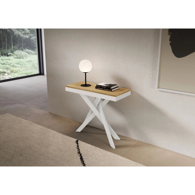 Consolle allungabile 90x40/196 cm Saki Small Evolution - Quercia Natura