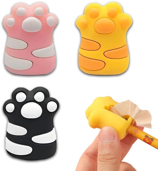 Set di 3 Sfogliafilo a Punti con Orecchiatura - Sfogliafilo a Punti con Manico - Sfogliafilo a Punti con Manubrio - Dimensioni Compresse 4 x 2,8 x 2,3 cm - Riciclabile e Duraturo - Sfogliafilo per Matite