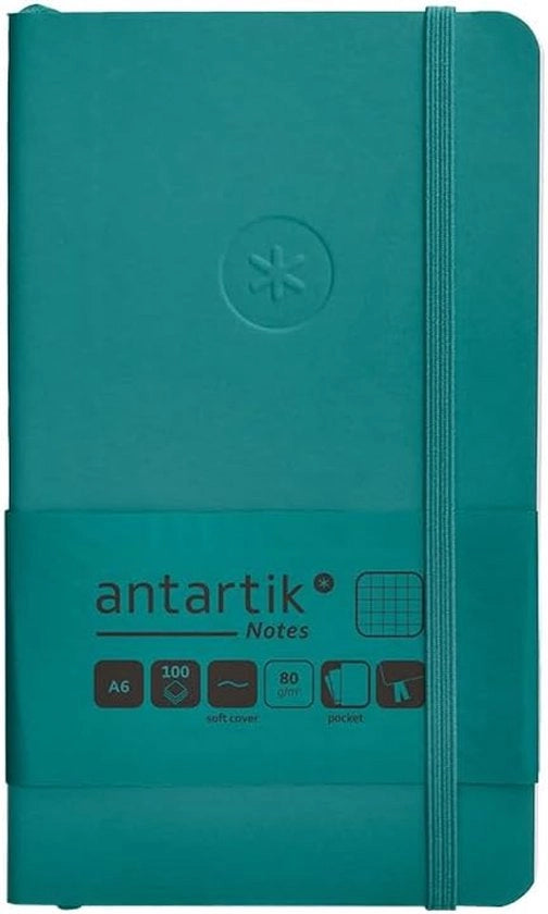 Agenda con elastico - acquamarina - A6 - 100 fogli