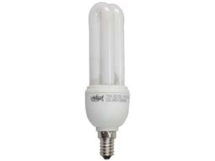 LAMPADA ELETTRONICA 2 TUBI E14  11w  E14   2700  °K calda    SYNTESY