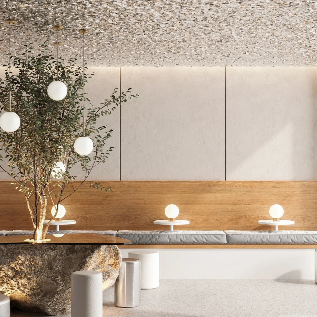 Maytoni Lampada da tavolo moderna Basic Form 1 luce E14 oro metallo vetro satinato