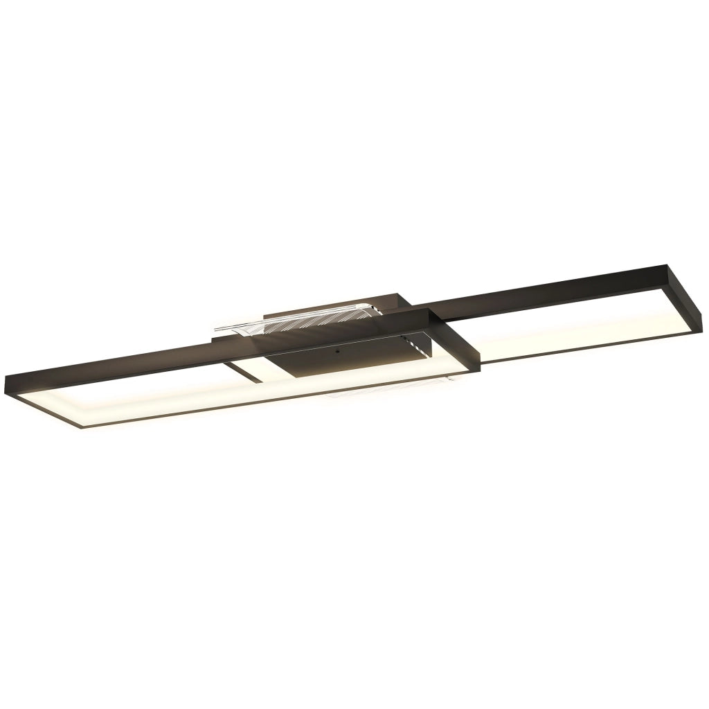 Lampada LED Soffitto Dimmerabile Telecomando ¨C zephmum ¨C Nero 70x30 cm