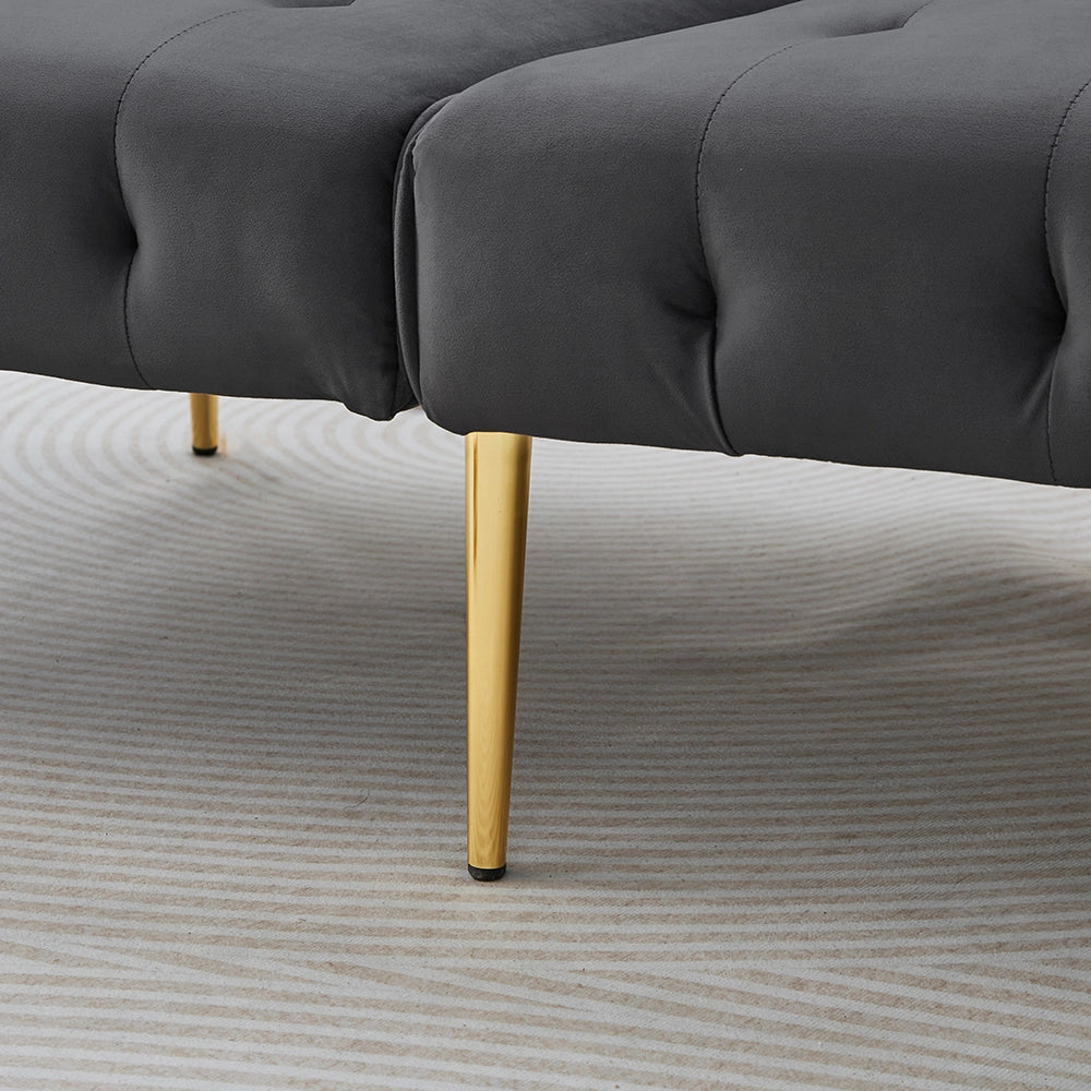 Divano letto 2 posti - Xylo - Regolabile in velluto 180x190 cm