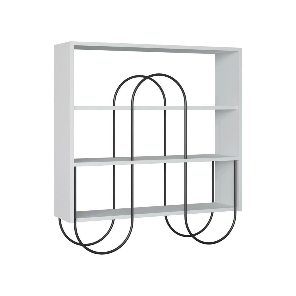 Biblioteca Otis, Libreria 2 Ripiani, 96x26x99h cm Bianco