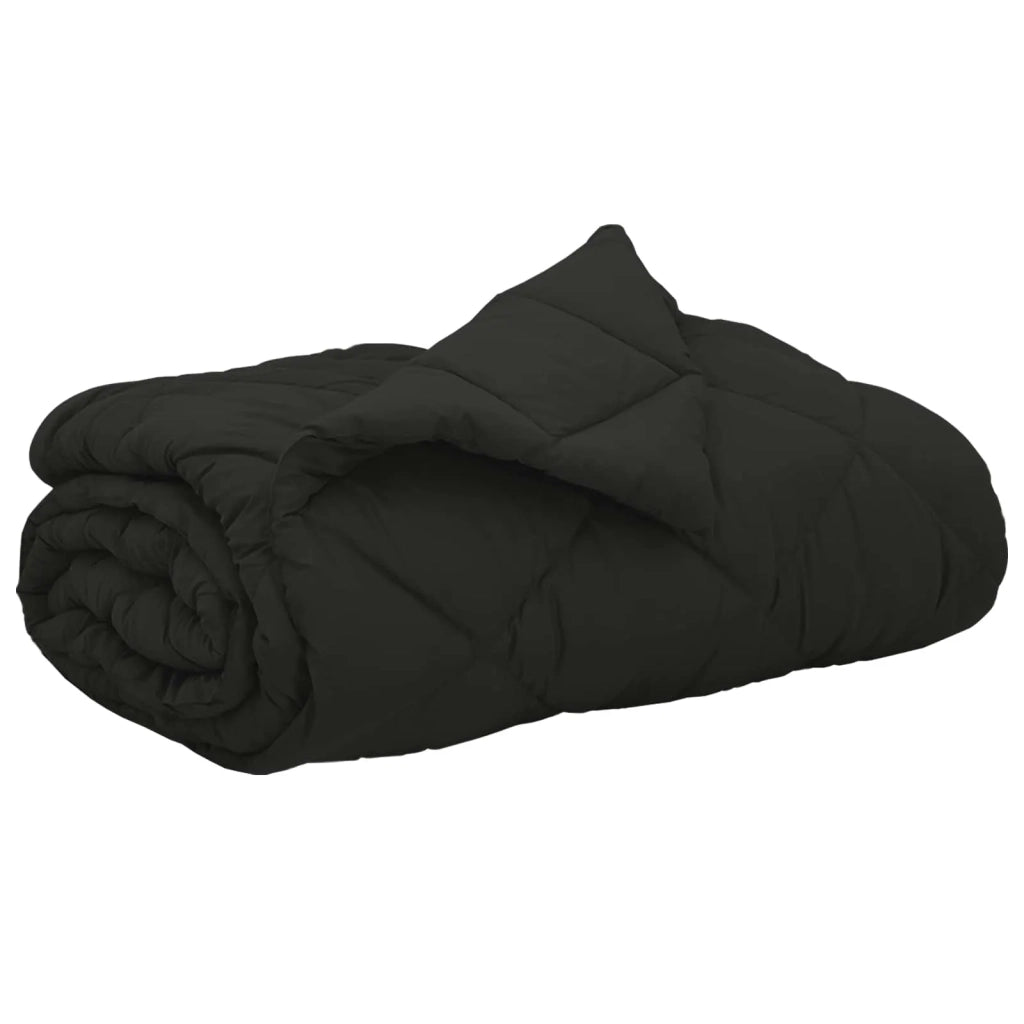 Duvet Estivo Nero 220 x 200 cm Microfibra 42025472