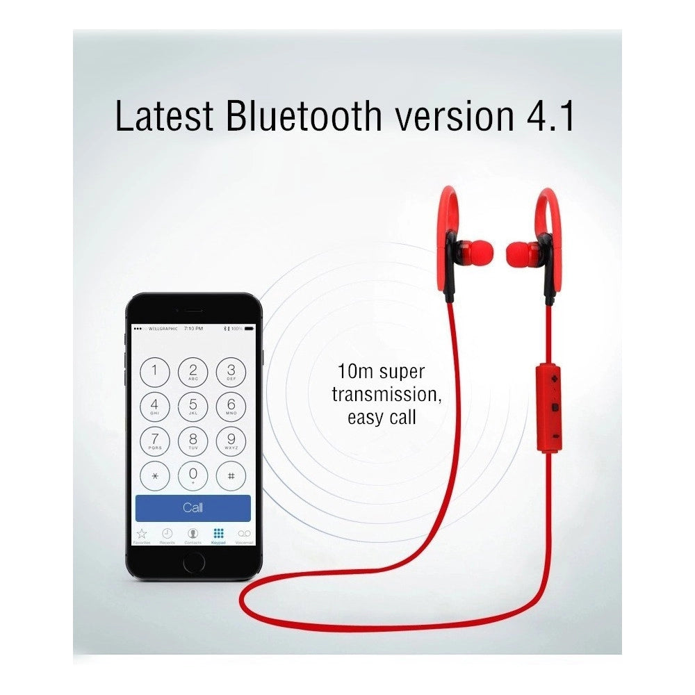 Trade Shop - Cuffie Auricolari Bluetooth Stereo Compatibili Ios Smartphone Sport Audio Bt1 -