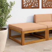 Poggiapiedi componibile con cuscini Legno di Acacia Massello 42028338