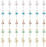 30 Stuks Emaille Balletbedels per Sieraden Fai da Te