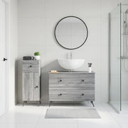 Set di Armadi da Bagno da 2 Pezzi BREDA Sonoma grigio 3417726