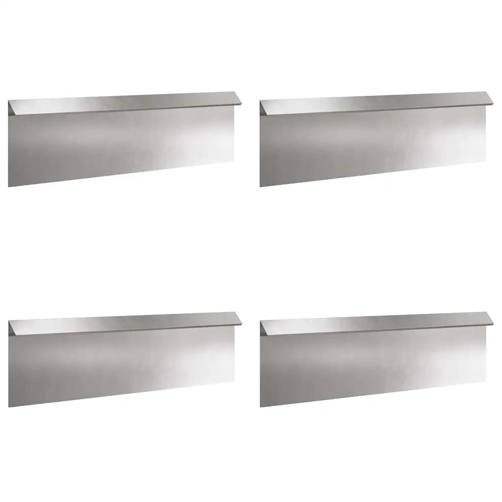 Recinto per lumache 4 pz Argento 100 x 3,5 x 25 cm CFW1005454