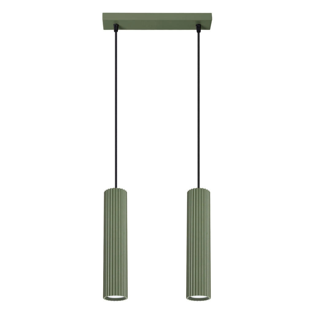 Lampada a sospensione KARBON 2 verde oliva