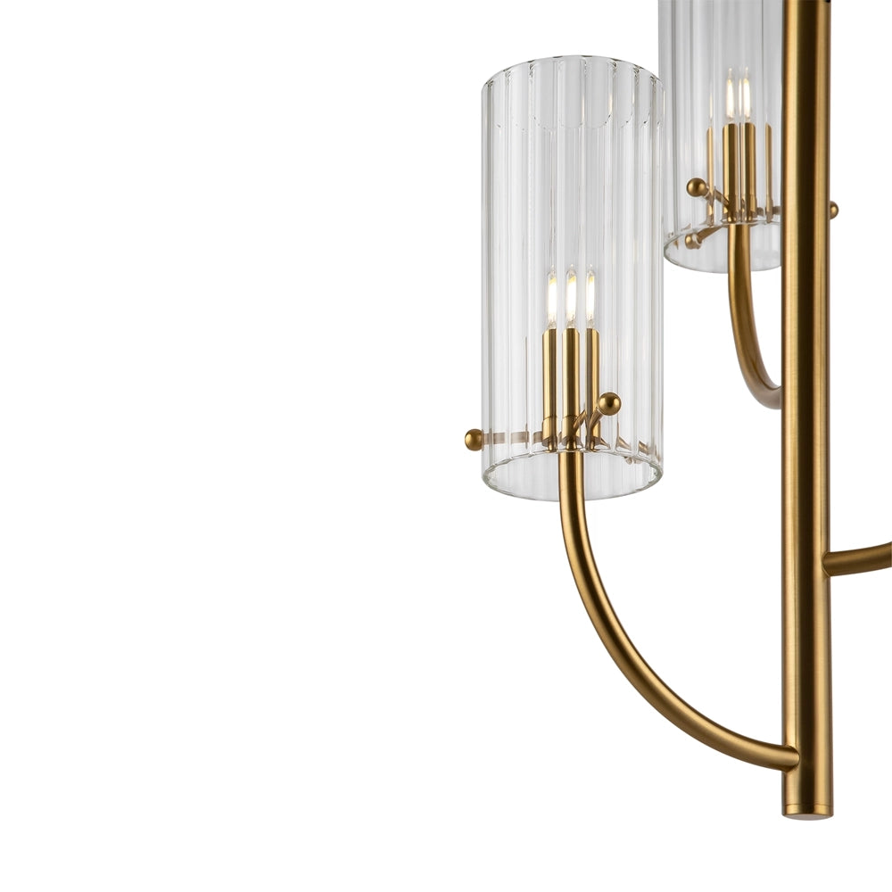 Lampada a sospensione Maytoni Arco ottone 3 luci Ø35