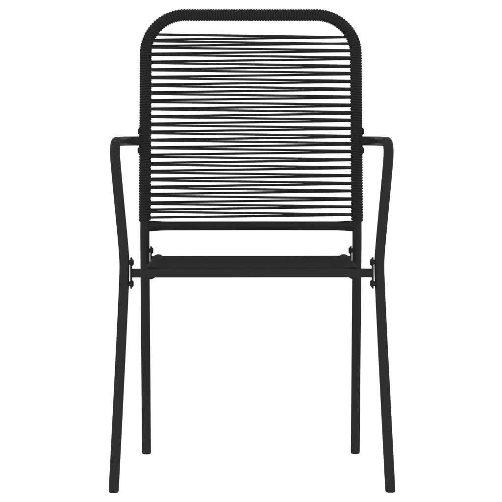 Set Mobili da Pranzo per Giardino 5 pz Nero 3099145