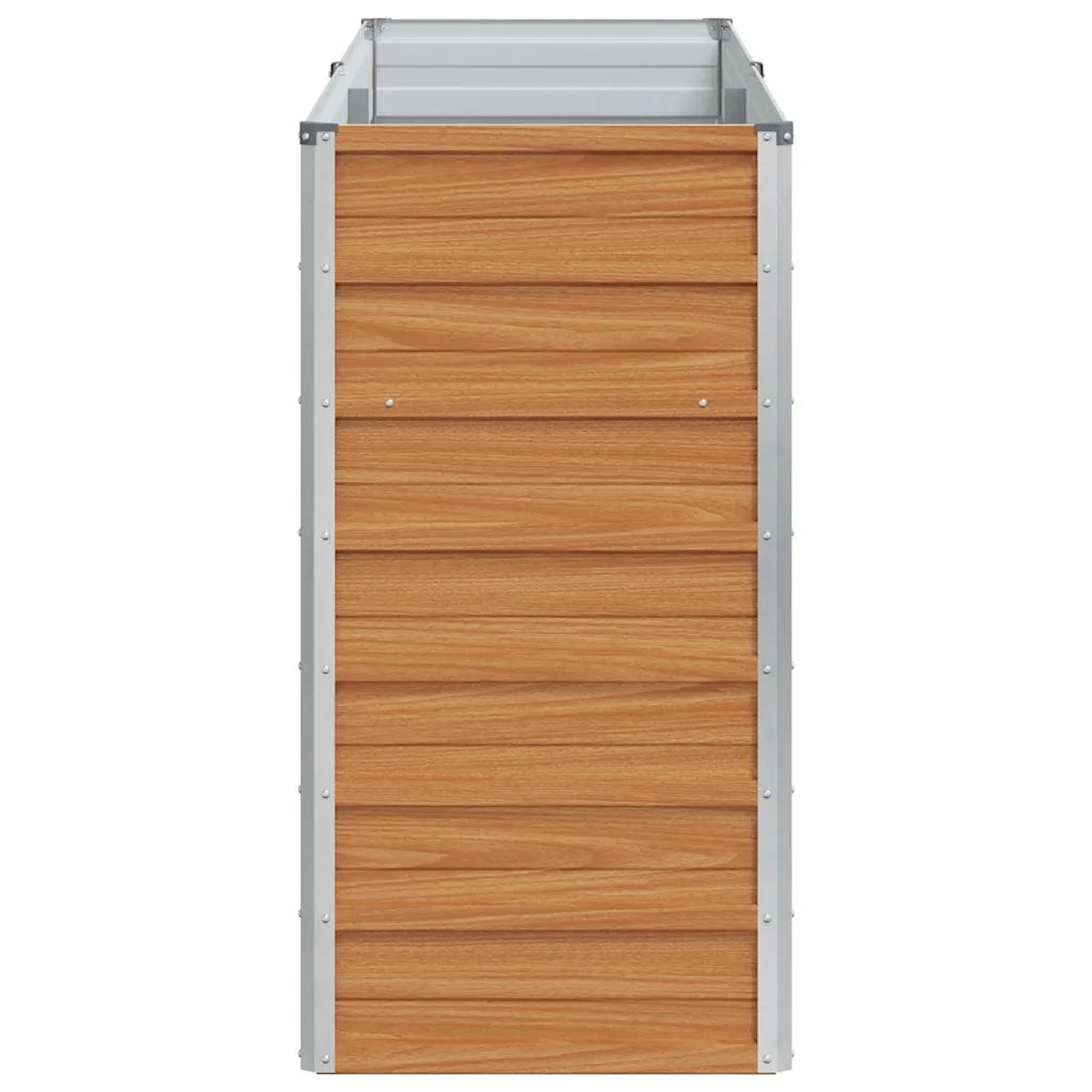 Fioriere | Cassetta per fiori | Letto rialzato da giardino Marrone Chiaro 160 x 40 x 77 cm